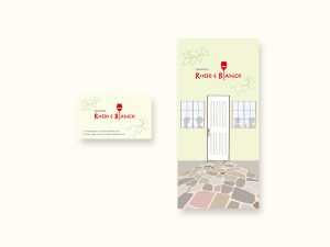飲食店ショップカードとパンフレットのデザイン制作